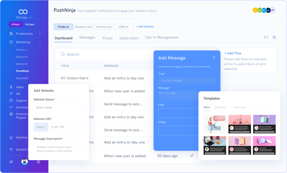 mobile push notifications leave note